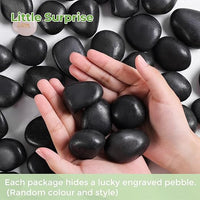 SIDONG 10 lbs Black River Rocks, 1.2-2 Inches Polished Pebbles for Indoor Plants, Aquarium Rocks Used in Fish Tank, Decorative Stones for Plants, Vases, Home Décor, Crafting, Garden Landscaping