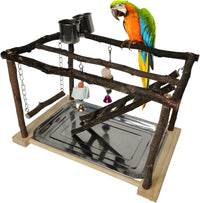 Tfwadmx Parrots Playstand Bird Play Gym Cockatiel Playground Wood