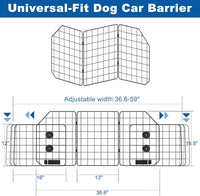 Car Dog Barrier for SUV Adjustable Heavy-Duty Steel Pet Divider Gate – Essentials for Dogs - image 3