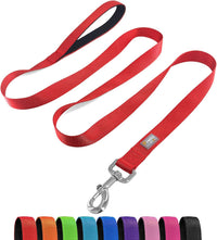 6 FT Basic Dog Leash for Medium Dogs - Red / Small : 5/8" x 6 FT