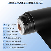 Prime Vinyl Permanent Vinyl - Matte Black / 55FT - image 3