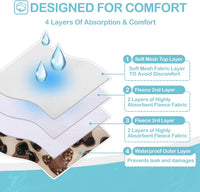 Avont 3 Pack Reusable Dog Diapers - Leopard Print / XL - image 3