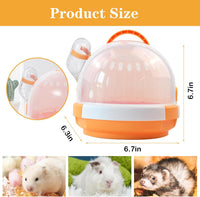 Hamster Carrier Cage Portable Cages Small Animals Carry Travel Case - 【Orange】 - image 2