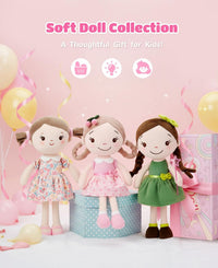 GAGAKU soft baby doll in a floral print rag doll style for toddlers - view 16