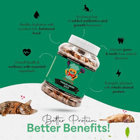 Freeze-Dried Duck Treats for Cats & Dogs – 100% Human Grade, Single Ingredient, High-Protein, Healthy Snack – No Additives or Preservatives – 3.0oz - Inspected & Tested in USA