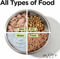 Scott Pet Bowl, Stainless Steel Pet Water and Food Bowl - 3 Quart (Pack of 2) - image 4
