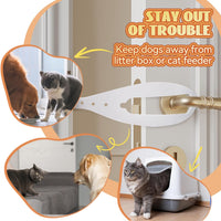 TGIOW Cat Door Latch, Cat Door Stopper Keep Open 2.5-6", White - 2pcs-white - image 3