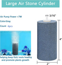 AQUANEAT Aquarium Air Stone 4x2 inch 2 Pack, Large Airstone - 4 inch 4pcs - image 3