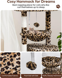 SYANDLVY Small Cat Tree for Indoor Cats - 29.6" / Leopard Print - image 4