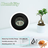 Reptile Thermometer and Humidity Gauge Digtal Terrarium Thermometer - 4 / Circular - image 2