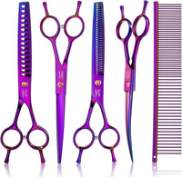 JASON Dog Grooming Thinning Scissors - Purple / 7.0