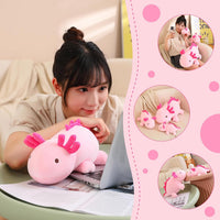 SQEQE Weighted Black Cat Plush - Pink-axolotl / Large(23.6 Inch) - image 2