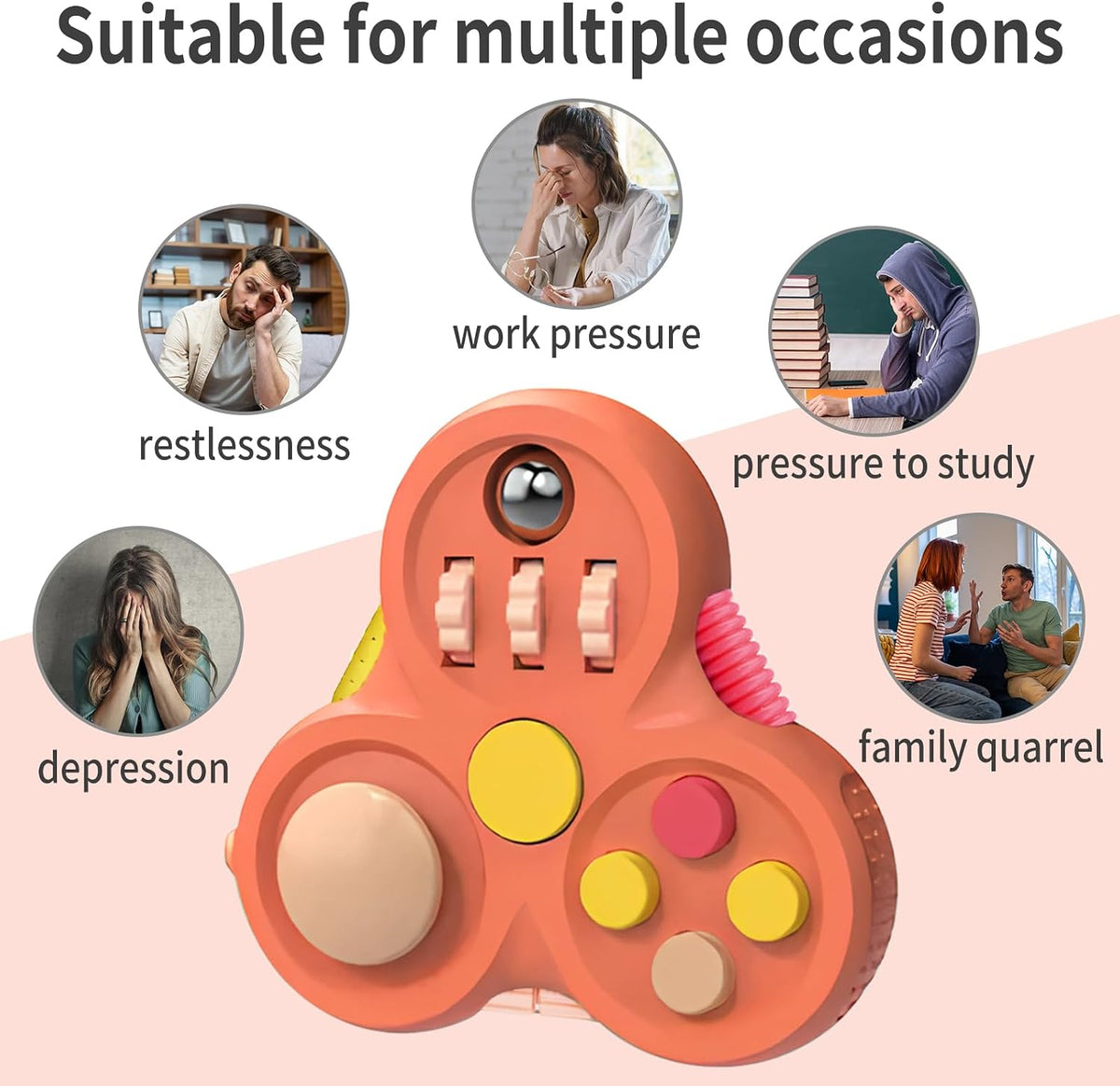 Yrissmiss Fidget Toys for Adults - 1PC-Orange - image 2