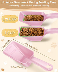2-Pack Dog Food Scoop 1 Cup - Pink - image 3