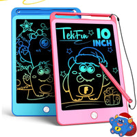 TEKFUN 3 Pack LCD Writing Tablet for Kids, Educational Kids - Blue+pink / 10 inch / 2