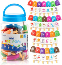 Odoorgames number matching toy, plastic popsicles numbered 1-20 in 7 colors