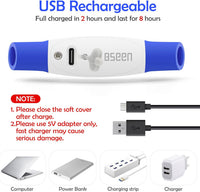 Led Dog Collar, BSEEN USB Rechargeable Flash Light up Dog Collar – Essentials for Dogs - Blue - image 3