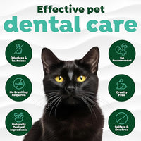 TropiClean Fresh Breath Water Additive for Cats, Cat Teeth Cleaning and Breath Freshener Solution, Complete No Brushing Dental Care, 16 oz.