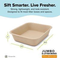 Kitty Sift Disposable Cat Litter Box Large - Litter Box Only / Jumbo (6-Piece Set) - image 2