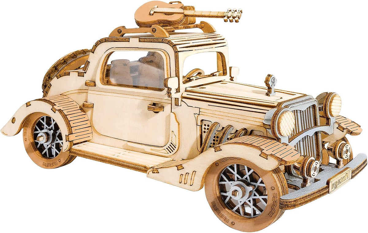 ROBOTIME Big Ben 3D wooden puzzle model with LED light - view 2
