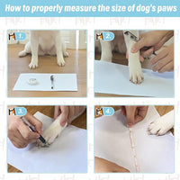 BEAUTYZOO Anti Slip Dog Socks for Small Medium Large Dogs,Paw Protector with Grips for Hardwood Floor Hot/Cold Pavement,Traction Control 3 Pairs AntiTwist Dog Shoes to Prevent Licking for Senior Dog