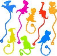 30 Pcs Sticky Spider Web Sticky Hands for Kids Bulk Halloween Party - Dinosaur