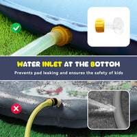COMMOUDS 67 inch non-slip splash pad sprinkler for kids and dogs - view 9
