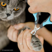 Mr. Pen, Cat Nail Clipper, Stainless Steel - Sky Blue & Dark Gray - image 4