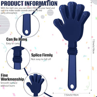 24 royal blue plastic hand clapper noisemakers, 7.5 inches long - view 20