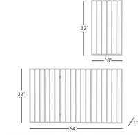 Pet Gate, 3-Panel Indoor Foldable Dog Fence for Stairs, Hallways - White / 3 Panel - image 2