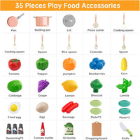 35Pcs Kids Kitchen Toy Accessories - Pink / 35Pcs - image 3