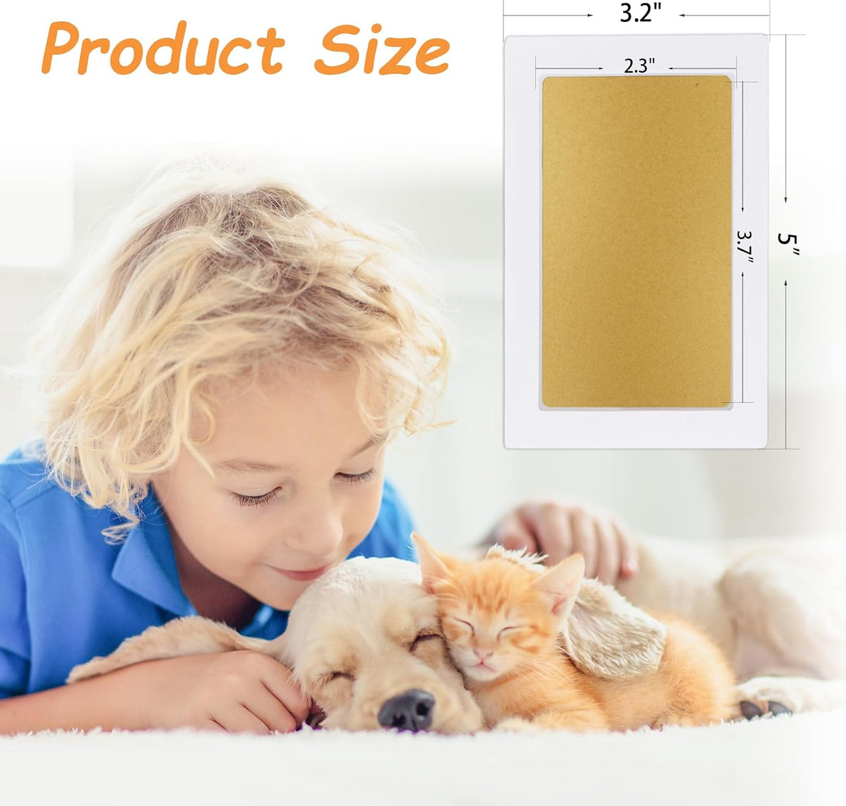 Inkless Paw Print Kit, Dog Paw Print Kit, Dog Nose Print Kit - Gold/Silver / Small-Medium 4 Pack - image 4