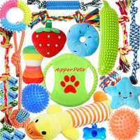 Aipper Dog Toys 25 Pack for Fun and Teeth Cleaning