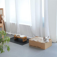FUKUMARU 5 PCS Cat Scratching Boards, 11.4 Inch Width Ex-Large Cat Scratcher Box, Reversible Cardboard Scratchers for Indoor Cats, Cat Scratch Box for Large, Medium and Small Cats, Protect Furniture