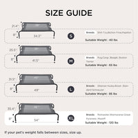 Bedsure Outdoor Elevated Cooling Dog Bed Large Sized Dog - Grey / 54"L x 35.4"W x 8"Th - image 2