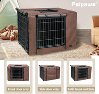 Dog Crate Cover Heavy Duty Oxford Fabric for 36-Inch Wire Crates – Essentials for Dogs - Brown / 24.0"L x 18.0"W x 20.0"H - image 2