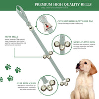 Caldwell's Pet Supply Co. Dog Potty Bells, Dog Door Bell - One Potty Bell / Grey - image 2