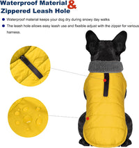 Waterproof Dog Winter Coat - Yellow / M(Chest Girth:16.1-20.1") - image 2
