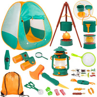 Meland Camping Play Set for Children 3-6 - Green