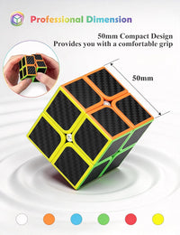 Roxenda 2x2 Speed Cube Stickerless Puzzle Cube – Fun for Kids & Family - 2x2x2 - image 2