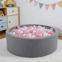 Ball Pit Balls for Toddlers, Crush Proof - Pink+White+Transparent / 500 balls - image 2