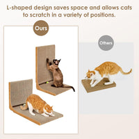 EHEYCIGA Cardboard Cat Scratcher for Indoor Cats - Brown / 16.6x16.5x26.8 - image 4