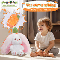 MIAODAM 11 inch reversible Halloween bat plush in purple - view 34