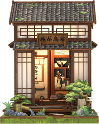 Cutefun Book Nook Kit - DIY Miniature Dollhouse Kit for Adults and Teens – Fun for Kids & Family - Tea House