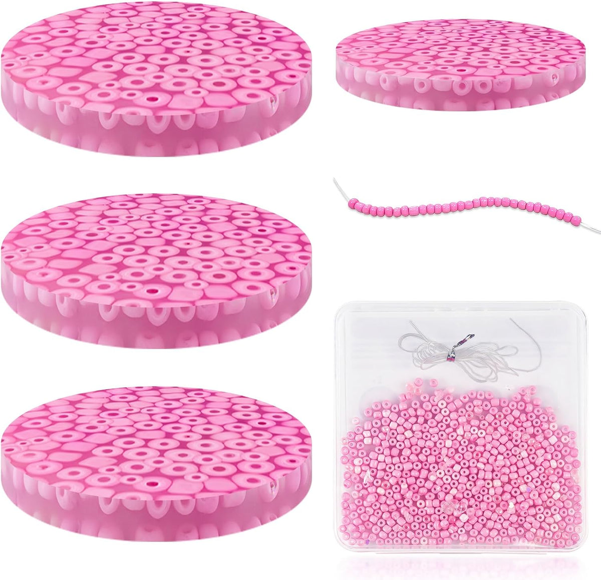 3Pcs Skin Picking Fidget Toys, Picking Fidget Toy - 3Pcs Pink Pad