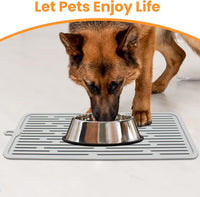 Pet Placemat for Dog and Cat - Light Grey - image 3