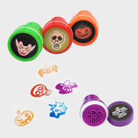 The Dreidel Company 24 self-inking Halloween stampers with pumpkin, bat, ghost and heart designs - view 7