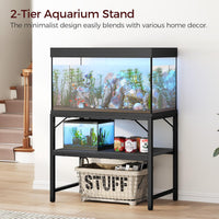 MAHANCRIS 20 Gallon Fish Tank Stand - Black / 40-50 Gallon - image 3