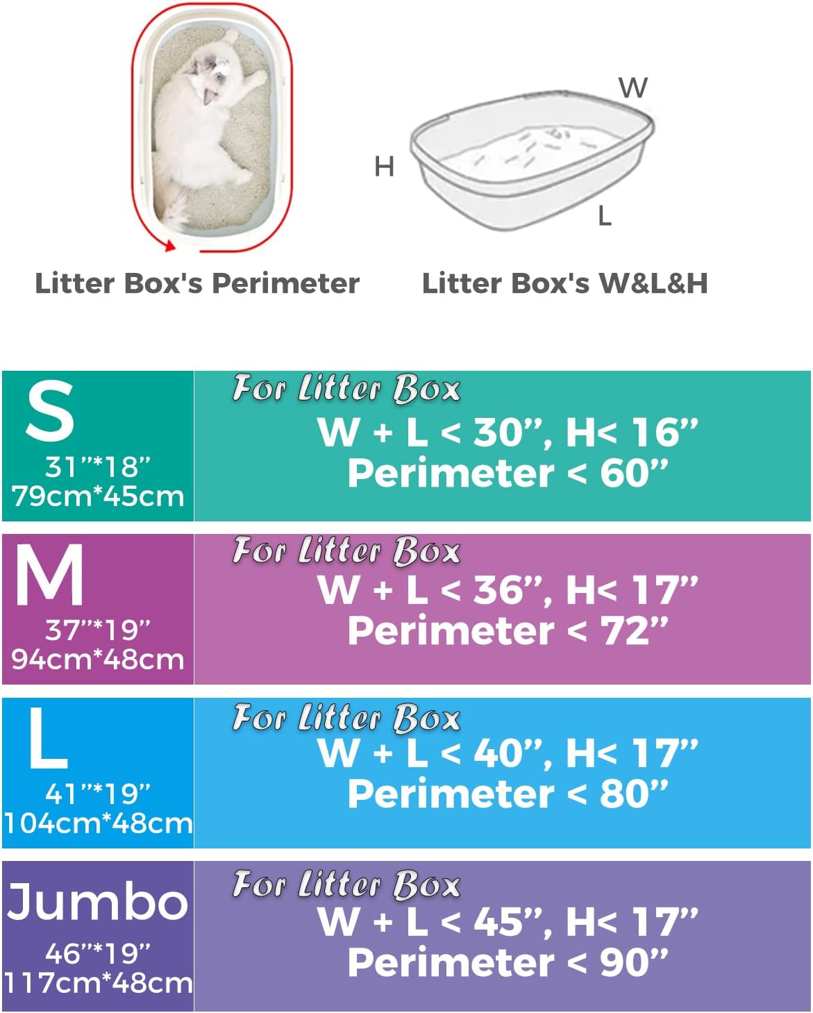 40 Count Cat litter Box Liners - 30 Count (Pack of 1) / 46" x 19" - image 3