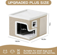 Cat Houses for Indoor Cats - Khaki‌ / Large - image 4